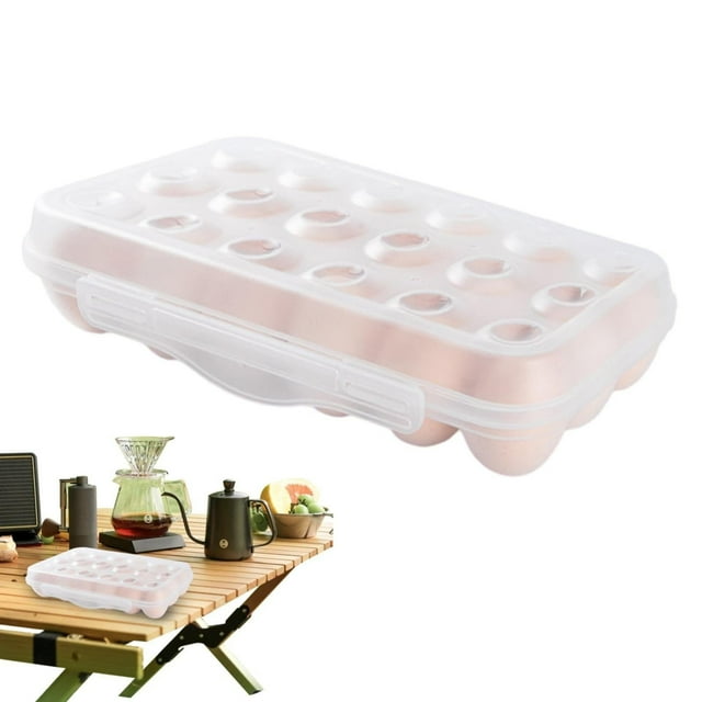 SuChun Boîte de Rangement pour Produits Boîte de Rangement pour Oeufs / Support à Oeufs Empilable dans Réfrigérateur Ouverture Transparente Anti-Collision