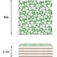 thumbnail image 3 of FMSHPON Happy St. Patrick's Day Clover Set of 8 Coaster for Drinks, Absorbent Ceramic Stone Coasters Cup Mat with Cork Base for Home Kitchen Room Coffee Table Bar Decor, 3 of 4