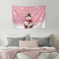 thumbnail image 5 of SEANATIVE Christmas Wall Tapestry Mini Tapestry for Bedroom Holly Snowman Tapestry for Living Room Vintage Aesthetic Room Tapestry Wall Art for Girls Dorm Room Wall Decoration, 5 of 6