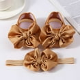 thumbnail image 4 of WUXIAN Child Baby Shoes With Hair Band Fashion Soft Soled Shoes Versatile Dress Flower Shoes Breathable Footwear, 4 of 6