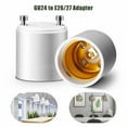 thumbnail image 1 of Tsuinz GU24 to E27 E26 Light Bulb Socket Adapter Screw Lamp Base Converter, 1 of 13