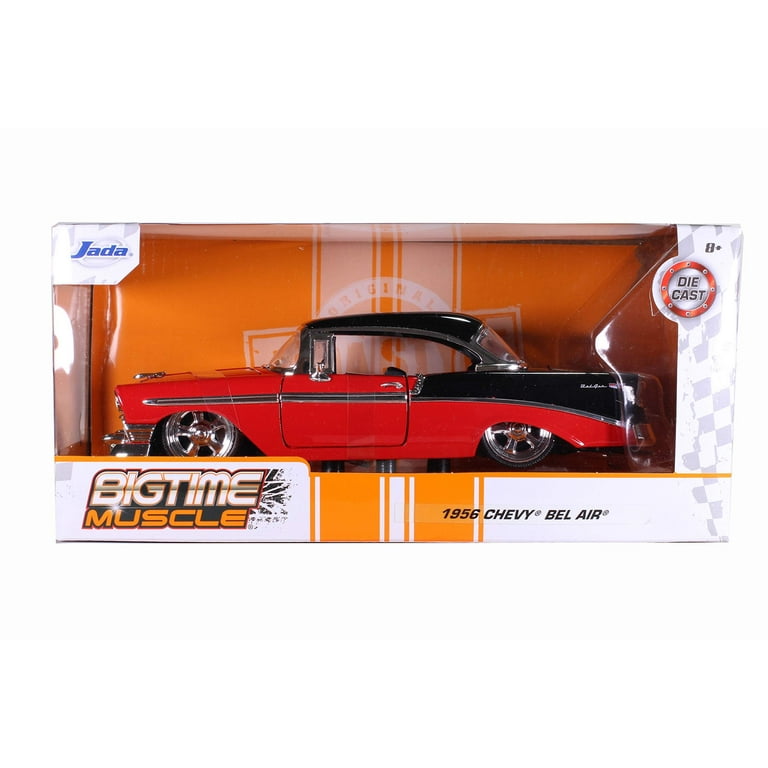 1956 Chevrolet Bel Air Red and Black 