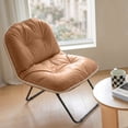 thumbnail image 2 of ZonLi Adjustable Folding Floor Chair, Brown – Cozy Japandi Lounge Seat with Back Support for Adults, 2 of 8