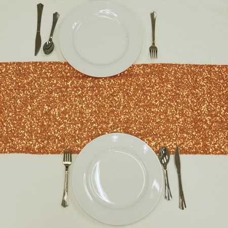 Light Pink Sequin Table Runner BalsaCircle 12