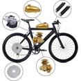 thumbnail image 2 of YUEWO 80cc Motorized 2-Stroke Upgrade Bike Conversion Kit, DIY Petrol Gas Engine Bicycle Motor Kit Set with Speedometer for 24 inch , 26 inch and 28 inch Bikes (Gold), 2 of 6