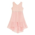 thumbnail image 3 of iEFiEL Kids Girls Sleeveless Sparkly Rhinestone High-low Hem Dress for Birthday Party Pink 6, 3 of 7