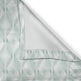 thumbnail image 4 of Ambesonne Seafoam Valance Pack of 2, Tangled Lines Rhombus, 54"X18", Pale Blue Seafoam White, 4 of 5
