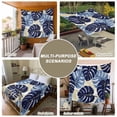 thumbnail image 6 of Blue Palm Leaves Tapestry for Bedroom Wall Hanging Tapestry, Farmhouse Summer Beige Tropical Plants Ceiling Backdrop Tapestries Poster Blanket Wall Decor for Teens Room Living Room Dorm 55" x 73", 6 of 8