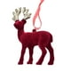 thumbnail image 5 of Adorno navideño para árbol de Navidad con purpurina, pequeño y flocado, ideal como regalo de Navidad. Alce, 5 of 9