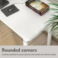 thumbnail image 4 of SEEKOL Desk Study Table No Assembly Required, Writing Computer Desk Space Saving Foldable Table Suitable for Bedroom, Study, Living Room47.2''*23.6''White, 4 of 8
