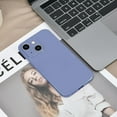 thumbnail image 5 of Case Compatible with iPhone 14 6.1 Inches, Straight Edge Fine Hole Soft Liquid Silica Gel  Grade Shockproof Fingerprint Protection(Gray), 5 of 14