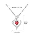 thumbnail image 3 of Mother's Love Heart Pendant Necklace - Adjustable 18-22in Two-Tone Inlaid Jewelry Gift for Mom (Gold & Silver Plated Durable Chain)​, 3 of 3