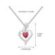 thumbnail image 3 of Collar con Colgante Bicolor con Incrustaciones de Corazón "Amor de Madre", Cadena Ajustable, Joyería de Moda, Regalo para Mamá, Elegante Regalo para El Día de La Madre., 3 of 3