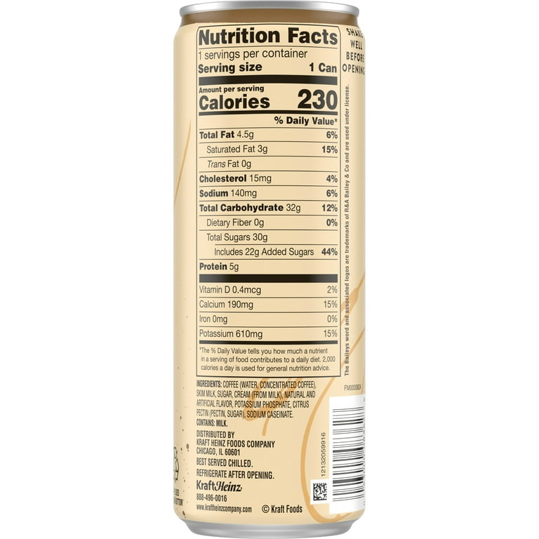 Baileys Non-Alcoholic Original Irish Cream Flavored Cold Brew ...