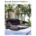 thumbnail image 3 of Lentes de Sol Polarizados LVIOE con Adorno de Mariposa para Mujer, 3 of 6