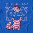 thumbnail image 3 of Disney Alice In Wonderland Notice Cat Is Not All Here Men's T-Shirt (Royal, S-XXXL), 3 of 4