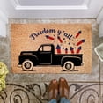 thumbnail image 3 of DizeyBoyo 4th July Coir Door Mats Outdoor, Home Front Patriotic Welcome Mats Rugs Bedroom Corridor Entrance Patio Independence Day Decoration 16 x 24 Inches, 3 of 9