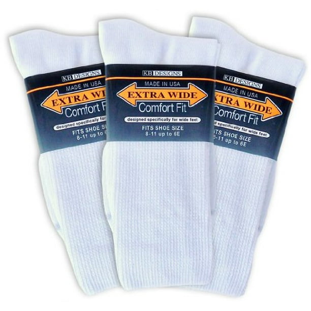 Extra Wide Sock Extra Wide Comfort Fit Athletic Crew (MidCalf) Socks