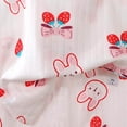 thumbnail image 3 of Zaveiop Toddler Baby Girl Summer Clothes 3 6 12 18 Months 2T 3T 4T 5T Girls Outfits Cute Printed Sleeveless Tank Top and Shorts Set (3-6 Months, Red), 3 of 3