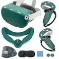 thumbnail image 1 of Funda protectora de silicona antideslizante y anticaídas para Meta/Oculus quest2, juego de 7 piezas, accesorios de realidad virtual, 1 of 6