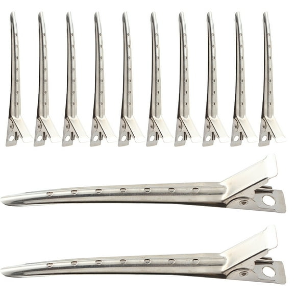 12pcs Hairdressing Clips Sectioning Clips Professional Hair Clips for Styling Haircut