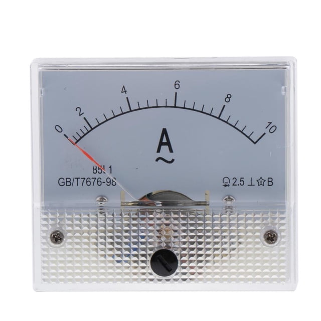Amperímetro analógico Sunnimix Medidor de panel analógico AC 0-1A 0-10A