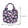 thumbnail image 4 of Bolso Mujer Piel Sintética Tote Floral Vintage Suave Mujer Diario Al Aire Libre Rosa, 4 of 9