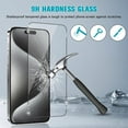 thumbnail image 2 of iPhone 15 Plus Screen Protector, Takfox HD Clear Tempered Glass, Ultra-tough, Easy Installation, Scratch Resistant, Bubble-Free for iPhone 15 Plus 6.7" Glass Screen Protector (Clear), 2 of 9