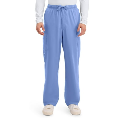 Cherokee Workwear Core Stretch Men Scrubs Pant Drawstring Cargo 4243