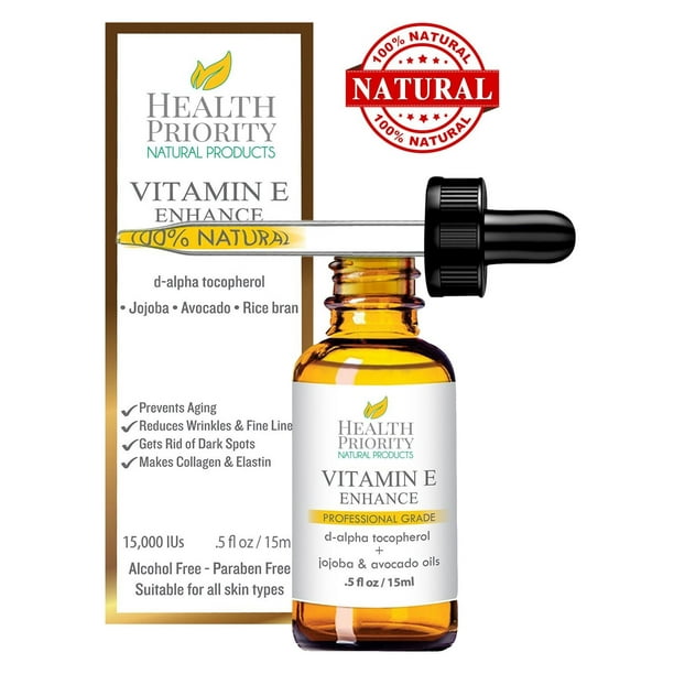 Organic Vitamin E Oil Small Batch Handmade In The Usa Unscented 0 5 Oz Walmart Com Walmart Com