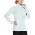 thumbnail image 3 of BALEAF Women's UPF 50+ Sun Shirts Long Sleeve Zip Pockets Lightweight Full Zip Outdoor Jackets Sky Blue Size XL, 3 of 6