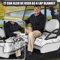 thumbnail image 5 of Whosucclay Love To Golf Golf Cart Seat Protector, Breathable Towel Blanket 4 Front Pockets One-Step Mount Golf Cart Seat Accessories for Most 2-Seat Golf Carts, 5 of 7