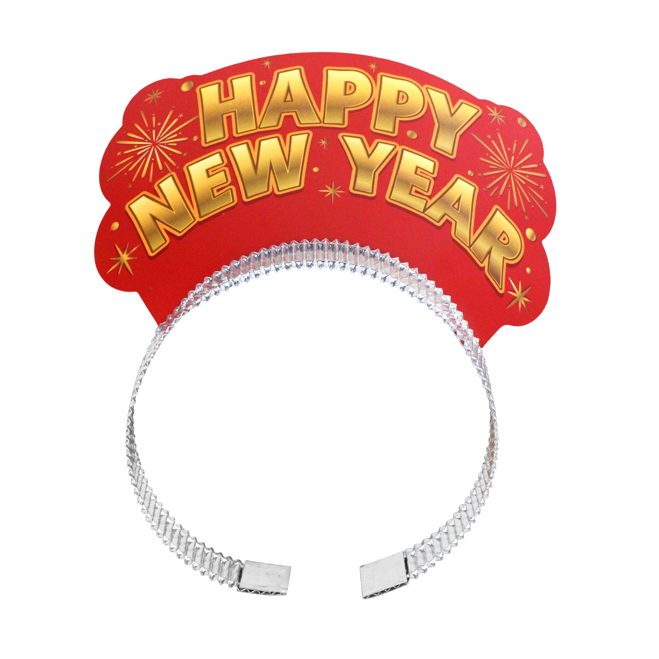 Serre-tête diadème rouge du Nouvel An avec inscription « Bonne année », 2 pièces, décorations festives, une façon originale de célébrer avec style, adulte