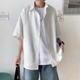 thumbnail image 2 of Men Summer Shirt Match Pants Contrast Color Stylish Color Matching Summer Shirt, 2 of 5
