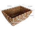 thumbnail image 3 of HOMETRENDS Medium Size Rush and Woven Cotton Rope Cross Macrame Decor Basket, 3 of 6