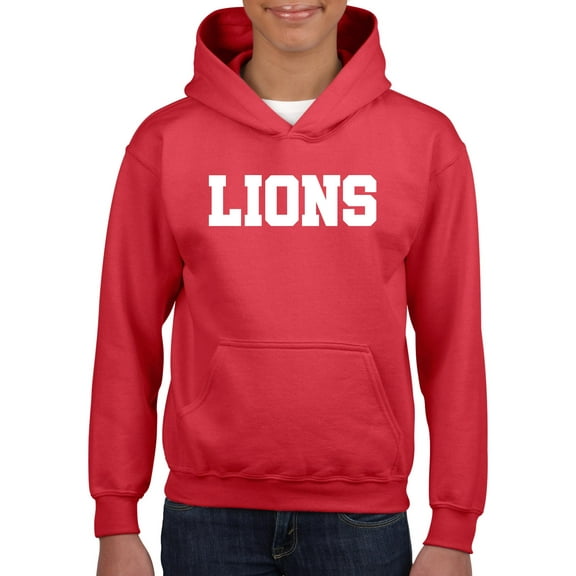 IWPF - Big Girls Hoodies and Sweatshirts - Lions