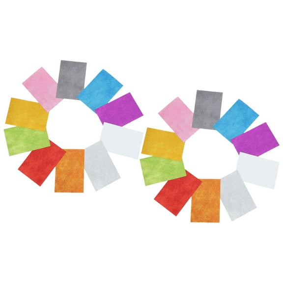 CIMAXIC Glitter Foam Sheets for Crafts, Adhesive Colored Foam Paper for Decor, 20 Assorted Sheets, 10 x 12 Inches