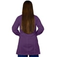 thumbnail image 2 of HeedFit Women's Poly-Cotton Lab Coat 35-Inch Length, xl, Purple, 2 of 6