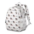 thumbnail image 2 of Cartoon Pug Dog Backpack for School,Cute School Bag,Schoolbag with Adjustable Shoulder Straps & Padded Back,15"x11.42"x5.5", 2 of 6