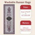 thumbnail image 6 of Hallway Runner Rug 2'x6' Washable Area Rugs Non Slip Laundry Rug Runner Floor Carpet Runners for Hallways Entryway Laundry Room Kitchen, 6 of 11