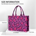 thumbnail image 3 of Large Capacity Tote Bag,Pink and Black Of Leopard Print Handbag Fashion Luxury Tote Bag,15.7"x13"x 5.1" Inches,Laptop Compatible, 3 of 6