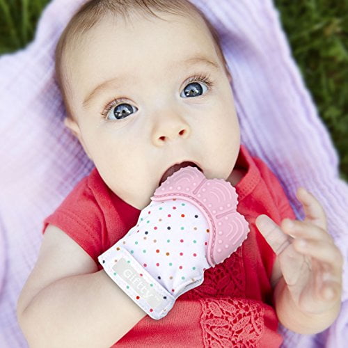 Baby Teething Mittens Self Soothing Pain Relief Mitt Stimulating Teether Toy Prevent Scratches Protection Glove With Travel Bag Stay On Baby S Hand Unisex For 0 6 Months Baby 2 Mittens Pink Walmart Canada