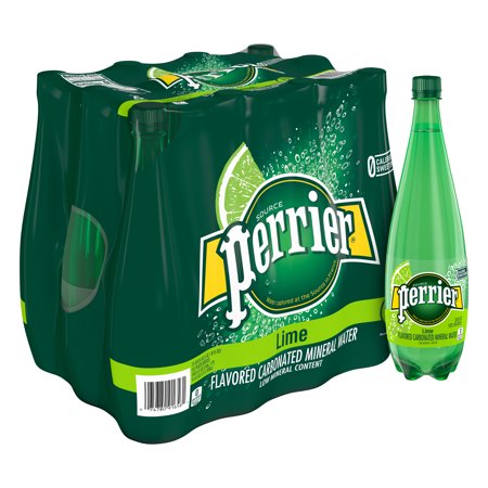 Perrier Lime Flavored Carbonated Mineral Water, 33.8 fl oz. Plastic Bottle (12 Count) - Walmart.com