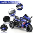 thumbnail image 5 of Zogymoz 12V Electric Motorcycle for Kids, Powered Ride on Motorcycle with LED Lights, Bluetooth Music, 5 of 8