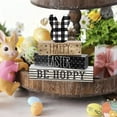 thumbnail image 4 of Mrzvby Easter Themed Holiday Decorations,Easter Bunny Wooden Ornament Creatives Surrounding Feeling For Holiday Parties Tabletop Farmhouses Decoration, 4 of 7