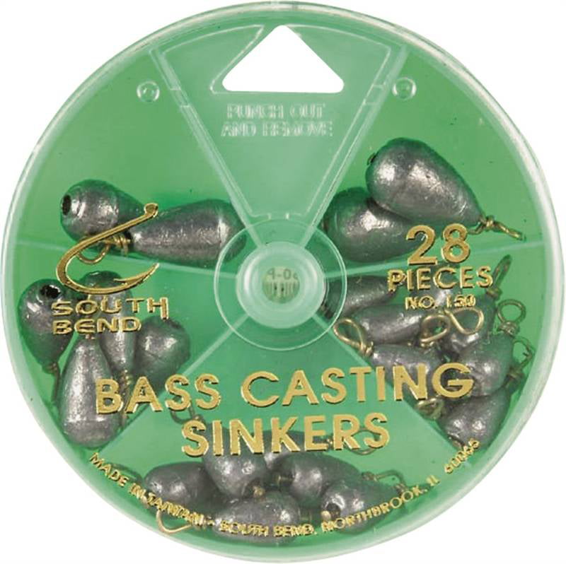 Eagle Claw Bass Casting Sinkers  #02180H-004 Bell Sinker Assortment 27 pcs 