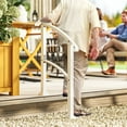 thumbnail image 2 of Outsunny 1-3 Step Handrails for Outdoor Steps, Deck Stair Railing, White, 2 of 10