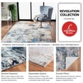 thumbnail image 3 of Ox Bay Glam Animal Leopard Area Rug, Gray / Black, 5' 3" x 7' 6", 3 of 9