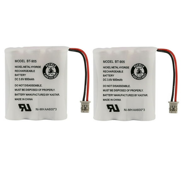 Kastar 2-Pack Battery Replacement for Uniden 900MHz Phone Models DXI386-2 DXI986-2 EHD1200 EXA2950 EXA2955 EXA3955 EXAI2980 EXAI2980i EXAI378 EXAI378i EXAI398 EXAI398i EXAI7980 EXAI918 EXAI978
