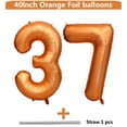 thumbnail image 2 of Globo numérico LVMOQIQIU 37 de color naranja y 73 globos de color naranja, 2 of 6